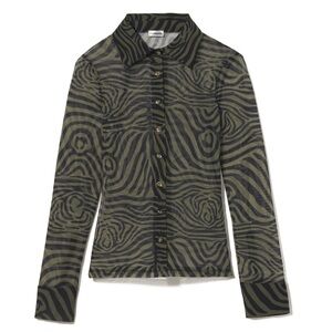 Inamorata Zebra Wilcox Button Up